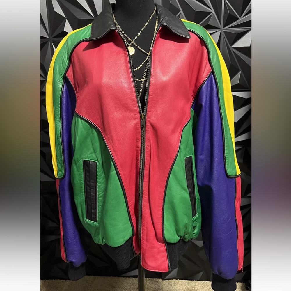 ❌❌SOLD❌❌Vintage Michael Hoban North Beach Color Block Hobo